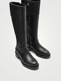Savoury Leather Knee-High Boots
