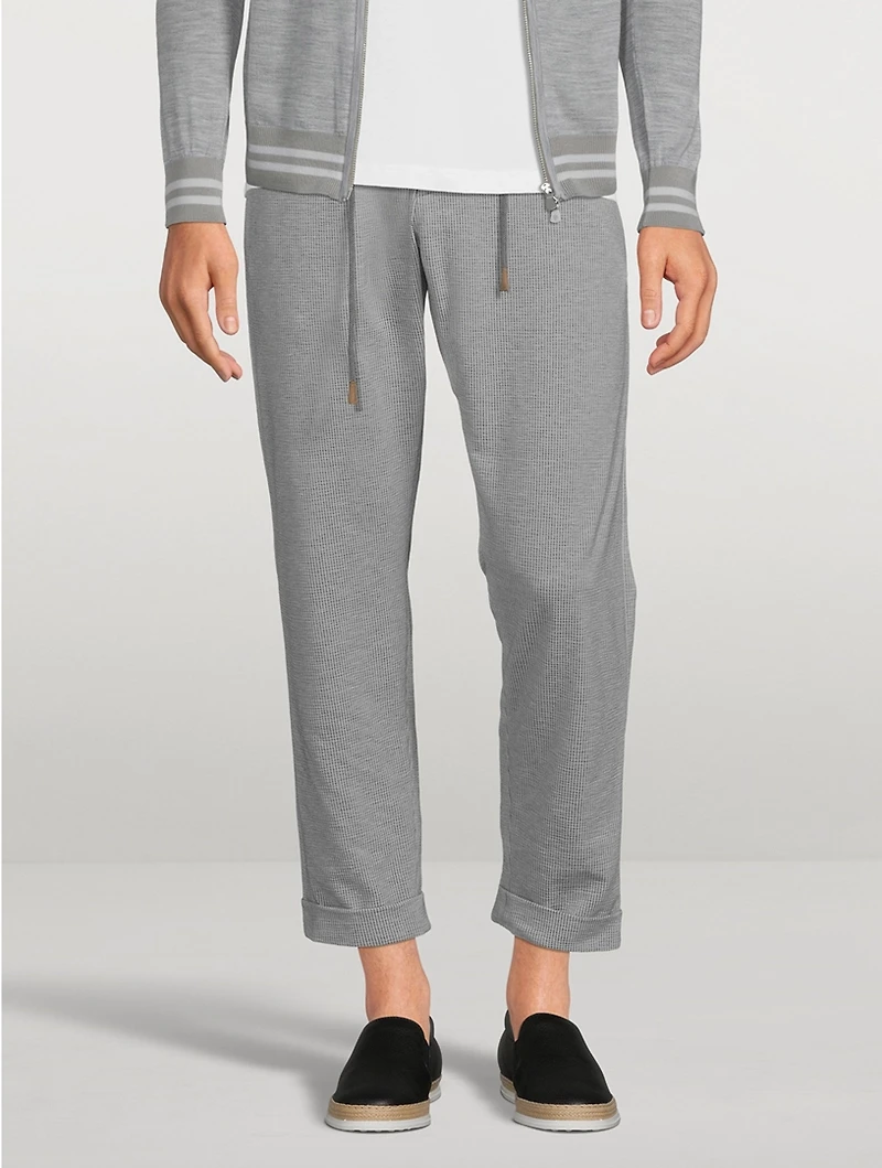 Wool Stretch Jogger Pants