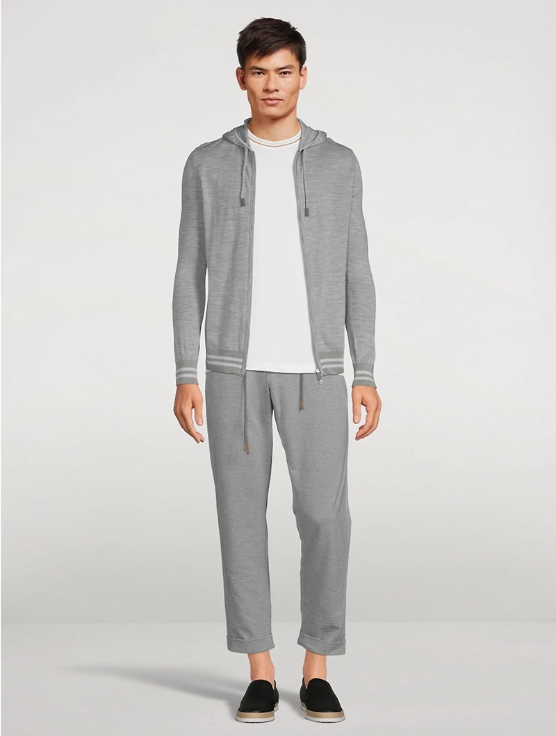 Wool Stretch Jogger Pants