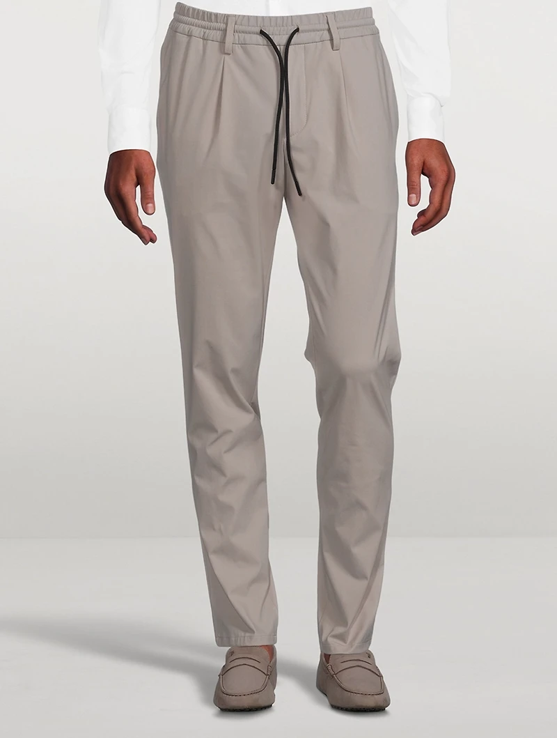 Nylon Stretch Chino Pants