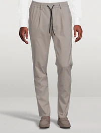 Nylon Stretch Chino Pants