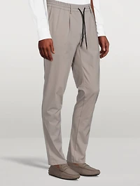 Nylon Stretch Chino Pants