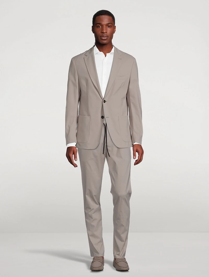 Nylon Stretch Chino Pants