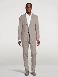 Nylon Stretch Chino Pants