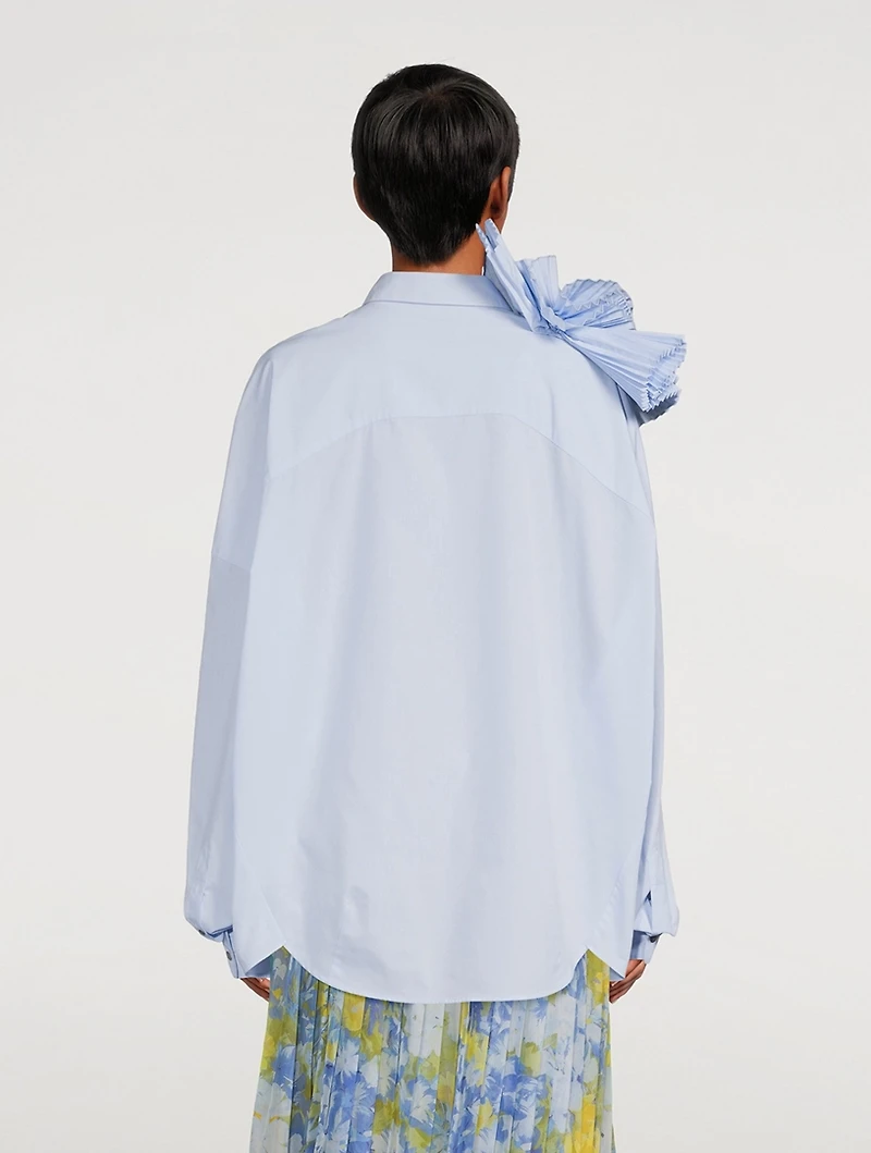 Casia Shirt With Fan Detail