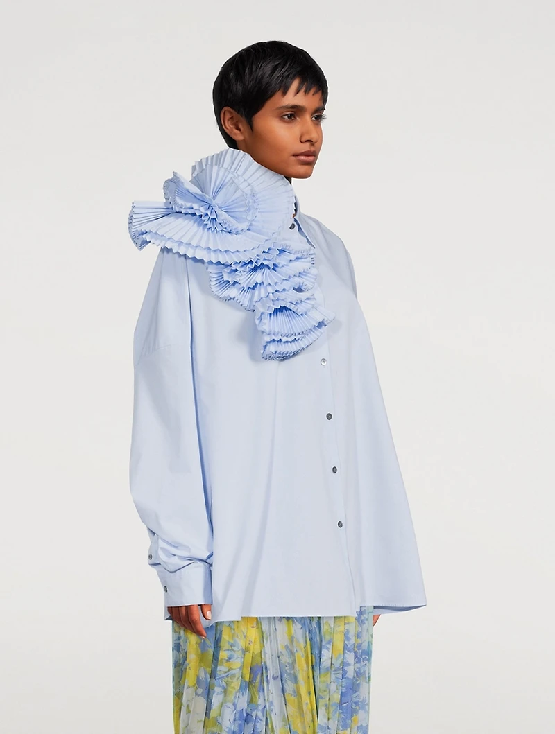 Casia Shirt With Fan Detail