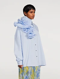 Casia Shirt With Fan Detail