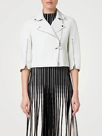 Perforated Leather Jacket