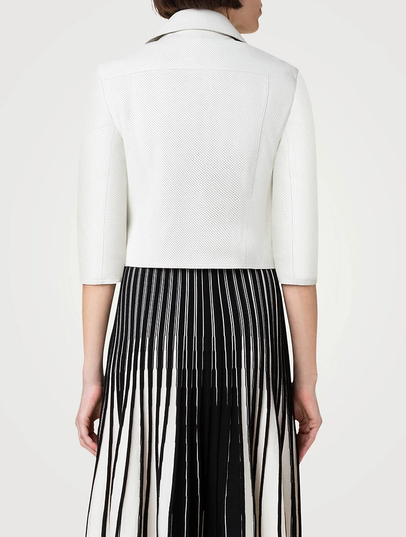 Perforated Leather Jacket