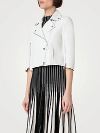 Perforated Leather Jacket