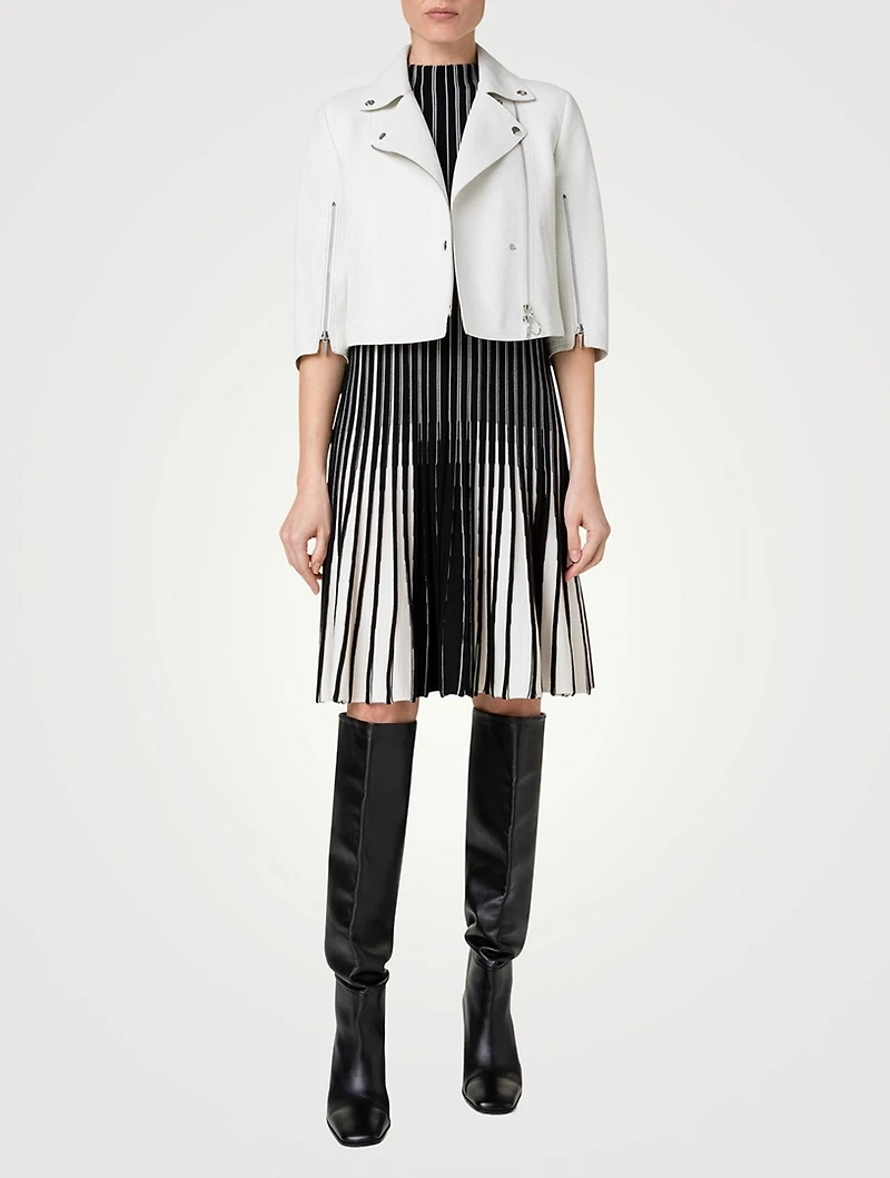 Perforated Leather Jacket