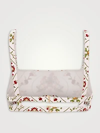 Ricino Squareneck Swim Top Floral Amphora Print