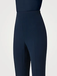 Faralda Silk Georgette Bootcut Trousers