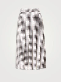 Silk Crêpe Midi Skirt Emma Print
