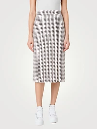 Silk Crêpe Midi Skirt Emma Print