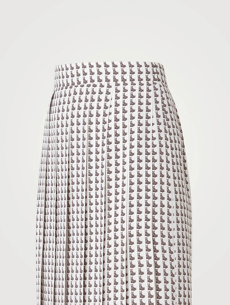 Silk Crêpe Midi Skirt Emma Print