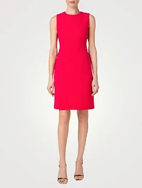 Wool Crêpe Double-Face Sheath Dress