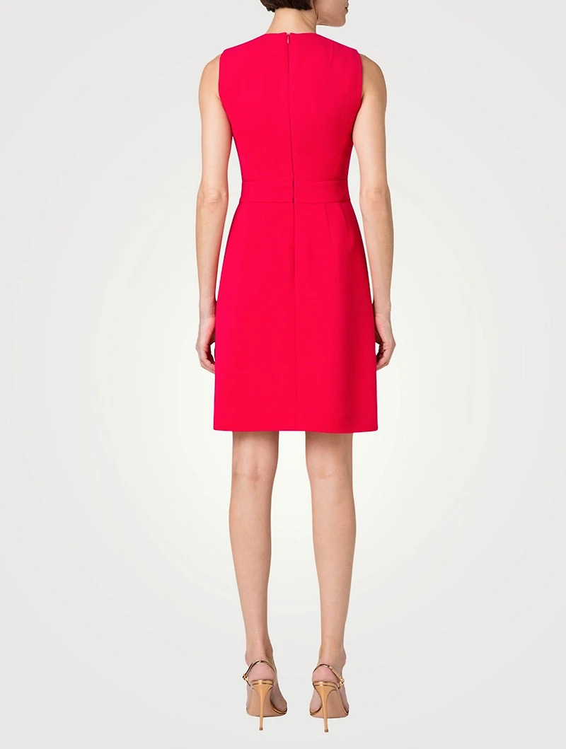 Wool Crêpe Double-Face Sheath Dress