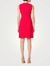 Wool Crêpe Double-Face Sheath Dress
