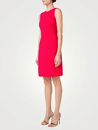 Wool Crêpe Double-Face Sheath Dress