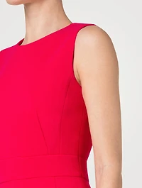 Wool Crêpe Double-Face Sheath Dress