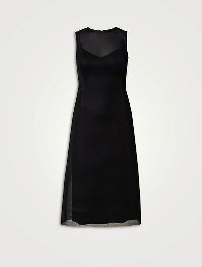 Techno Grid Midi Dress