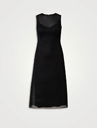 Techno Grid Midi Dress