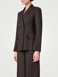 Gala Cool Wool Double-Breasted Blazer
