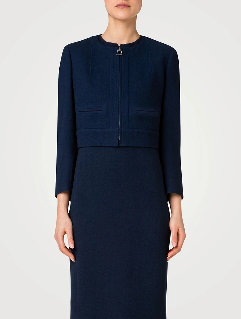 Piet Wool Crêpe Double-Face Jacket