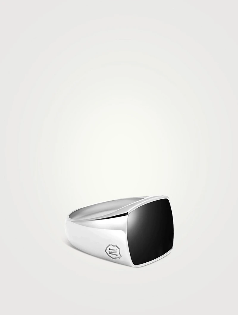 Black Onyx Signet Ring