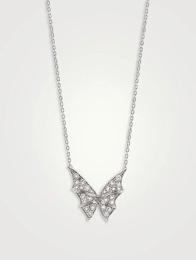 Fly By Night 18K White Gold Nocturnal Pendant Necklace