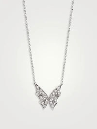Fly By Night 18K White Gold Nocturnal Pendant Necklace