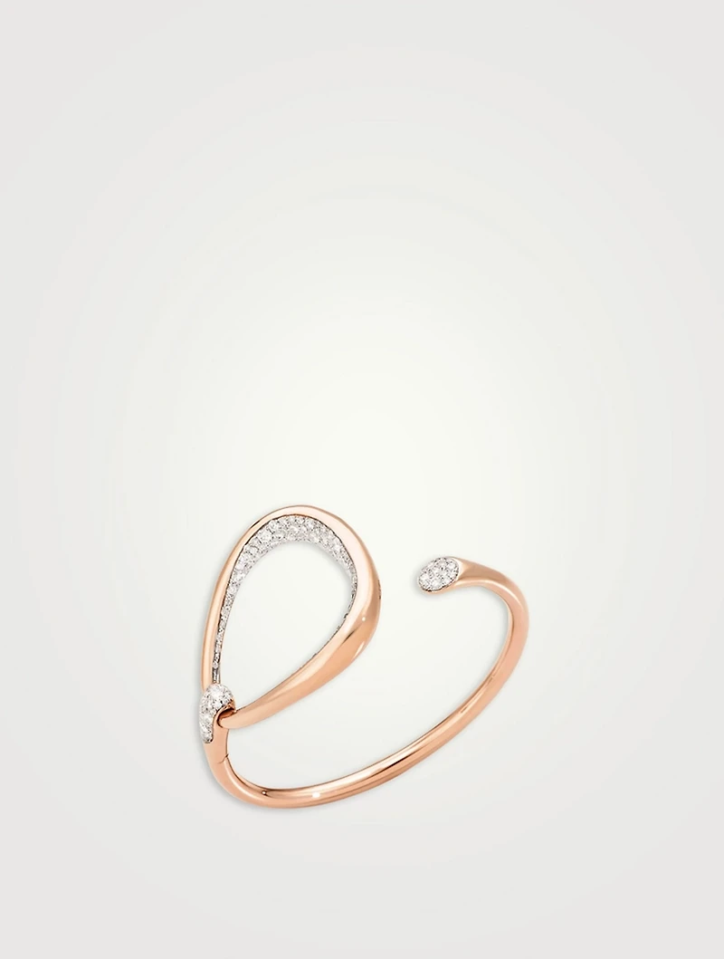 Fantina 18K Rose Gold Bracelet With Diamonds