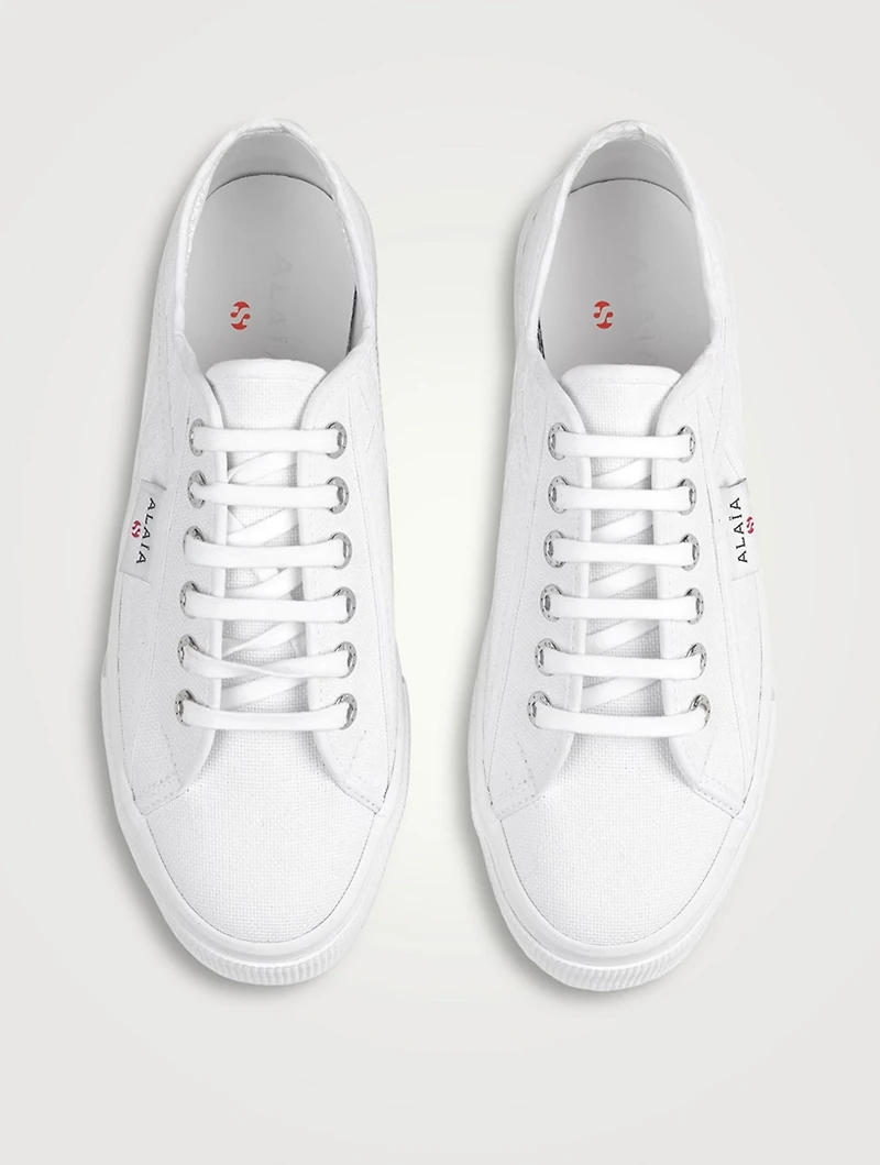 Alaïa x Superga Canvas Platform Sneakers