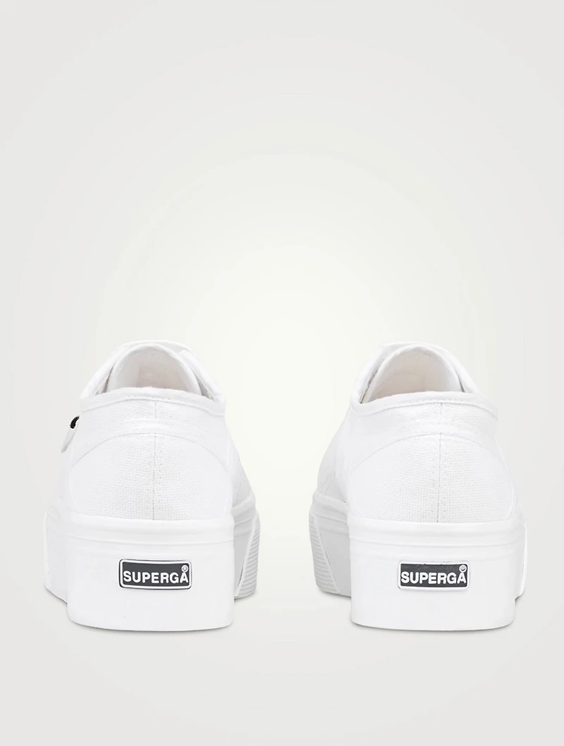 Alaïa x Superga Canvas Platform Sneakers
