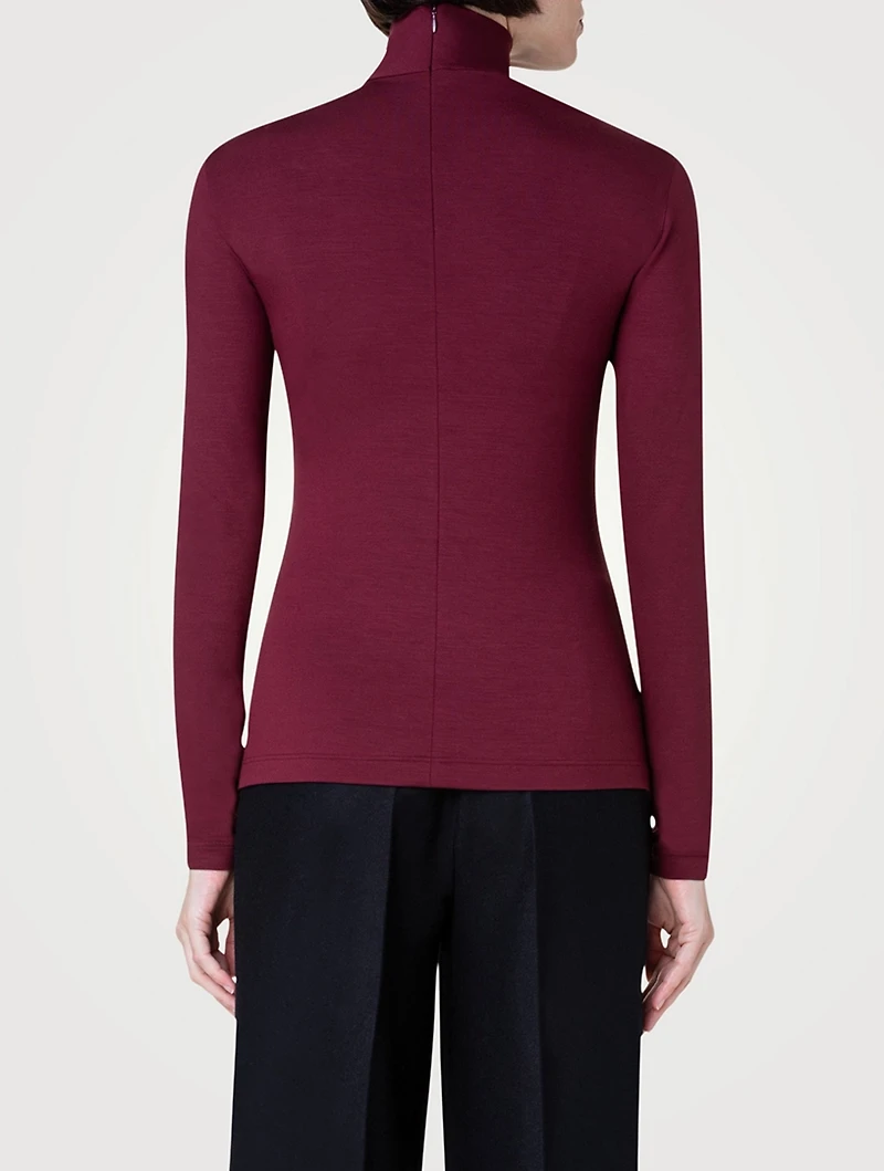 Modal Jersey Turtleneck Top