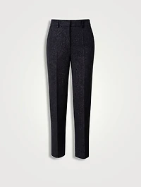 Feryn Tapered Trousers Metallic Pinstripe Print
