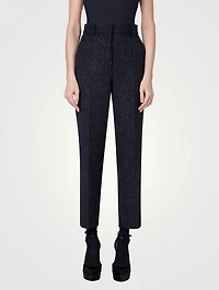 Feryn Tapered Trousers Metallic Pinstripe Print