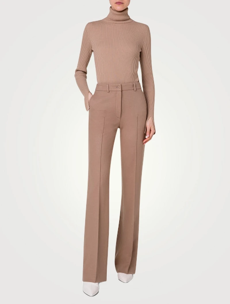 Faysa Wool Bootcut Trousers