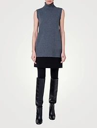 Sleeveless Turtleneck Sweater