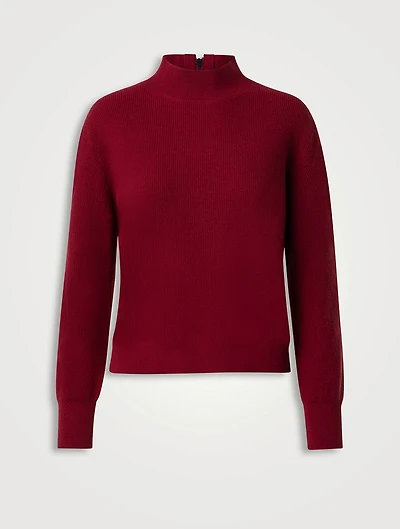 Wool Cashmere Mockneck Sweater