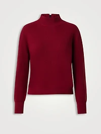 Wool Cashmere Mockneck Sweater
