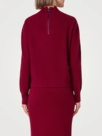 Wool Cashmere Mockneck Sweater