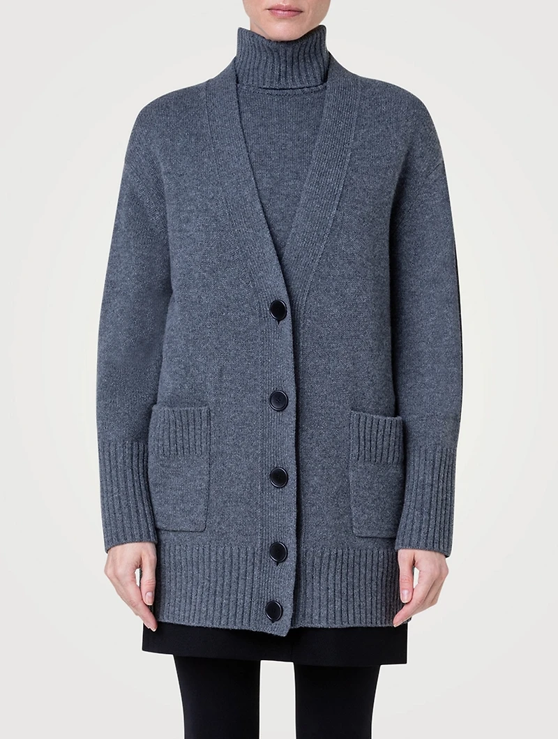 Wool Cashmere Cardigan