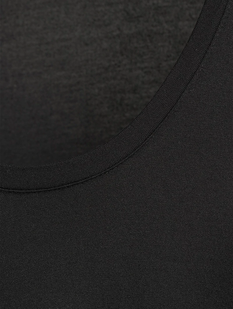 Scoopneck Long-Sleeve Top