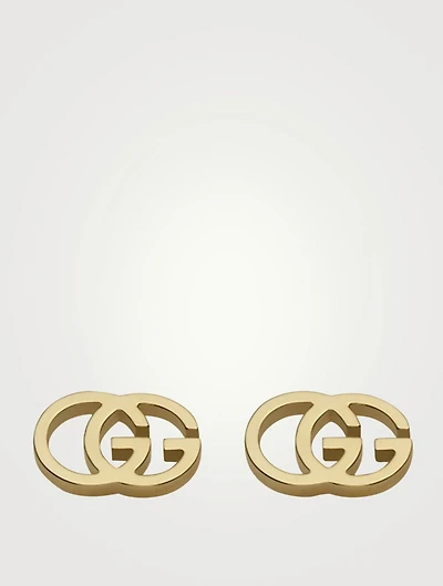 GG Running 18K Gold Stud Earrings