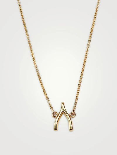 Gold Wishbone Bracelet