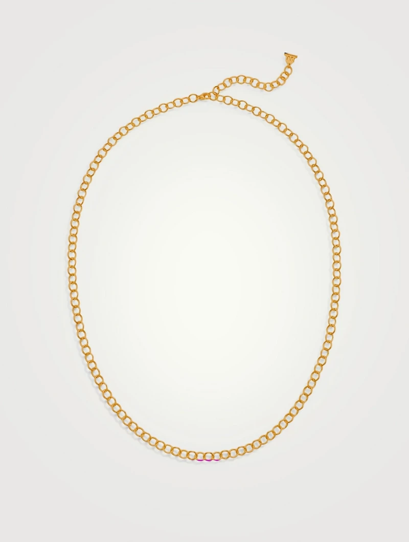 18K Gold Classic Oval Chain Necklace