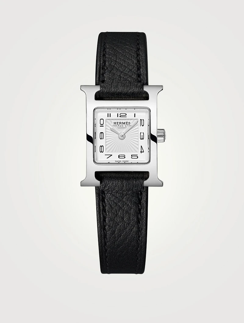 Heure H TPM Single Tour Leather Strap Watch