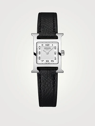 Heure H TPM Single Tour Leather Strap Watch